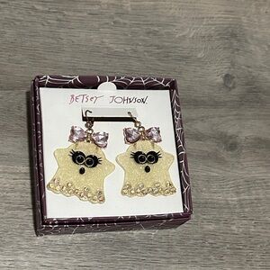 Betsy Johnson Ghost Earrings